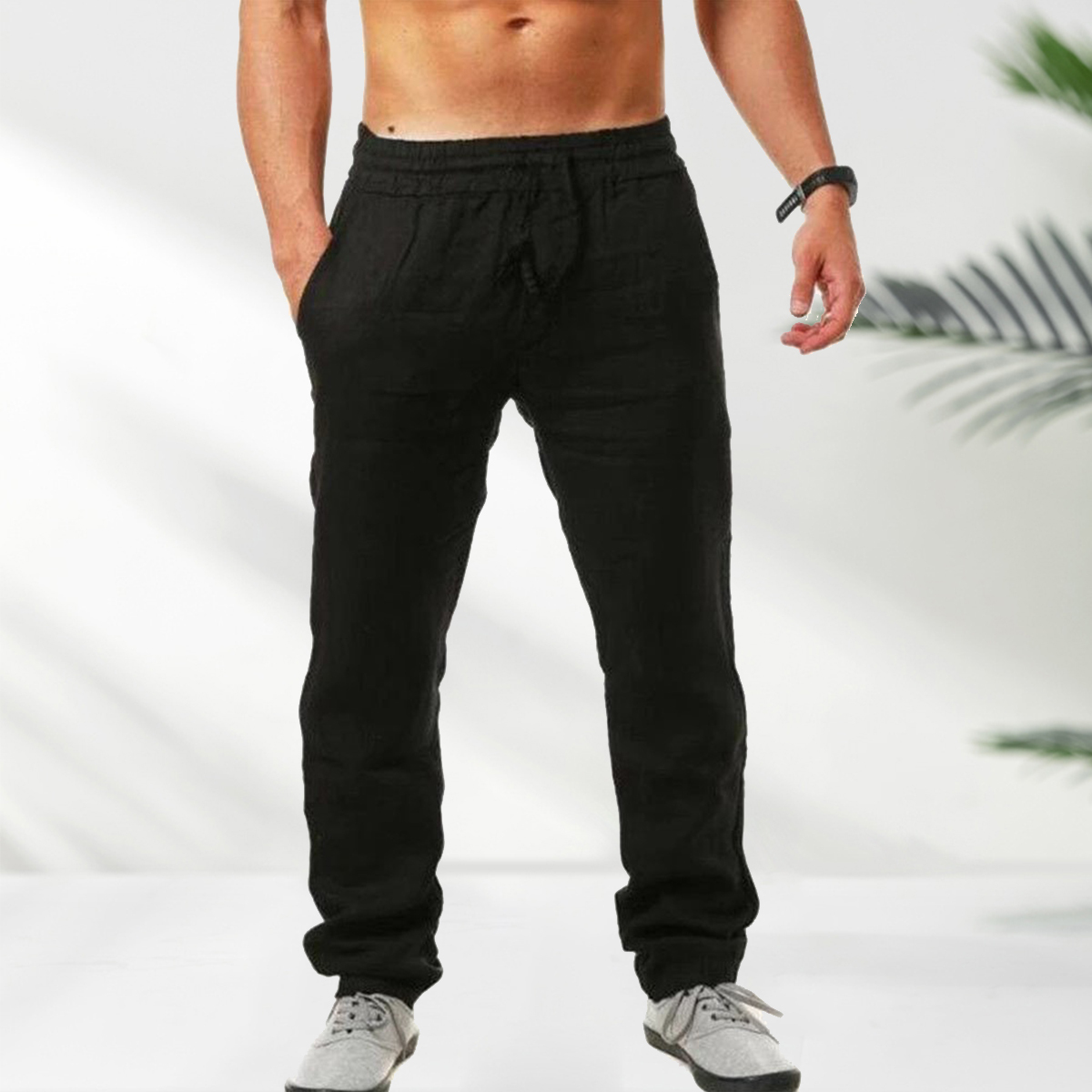 Herrenhose aus atmungsaktivem Leinen