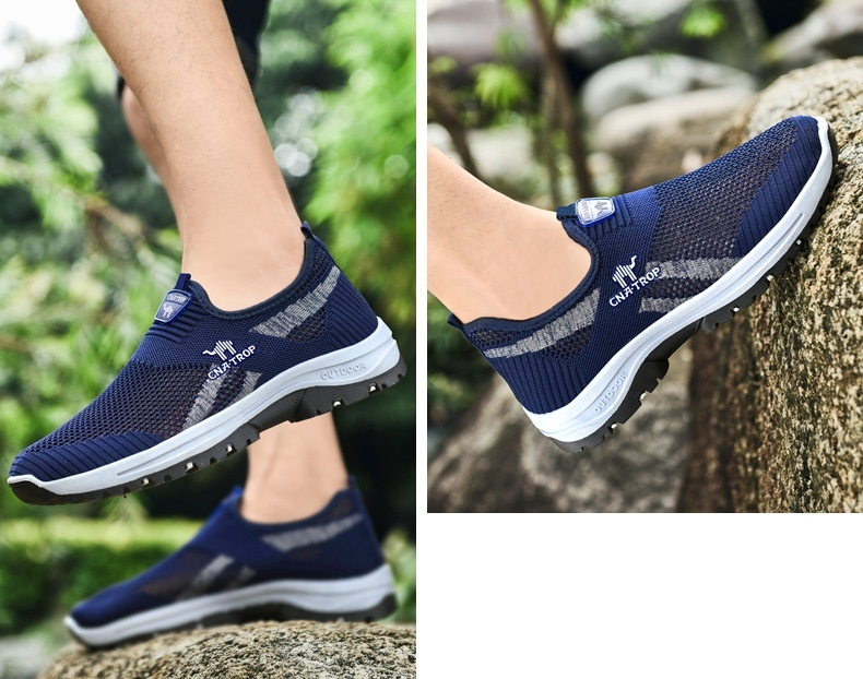 Neue orthopädische, atmungsaktive Herren-Wanderschuhe für ältere Menschen