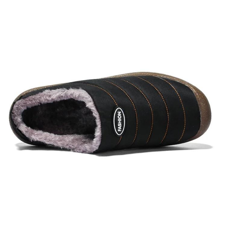 Winter Herren Fleece Baumwollschuhe Baumwollpantoffeln