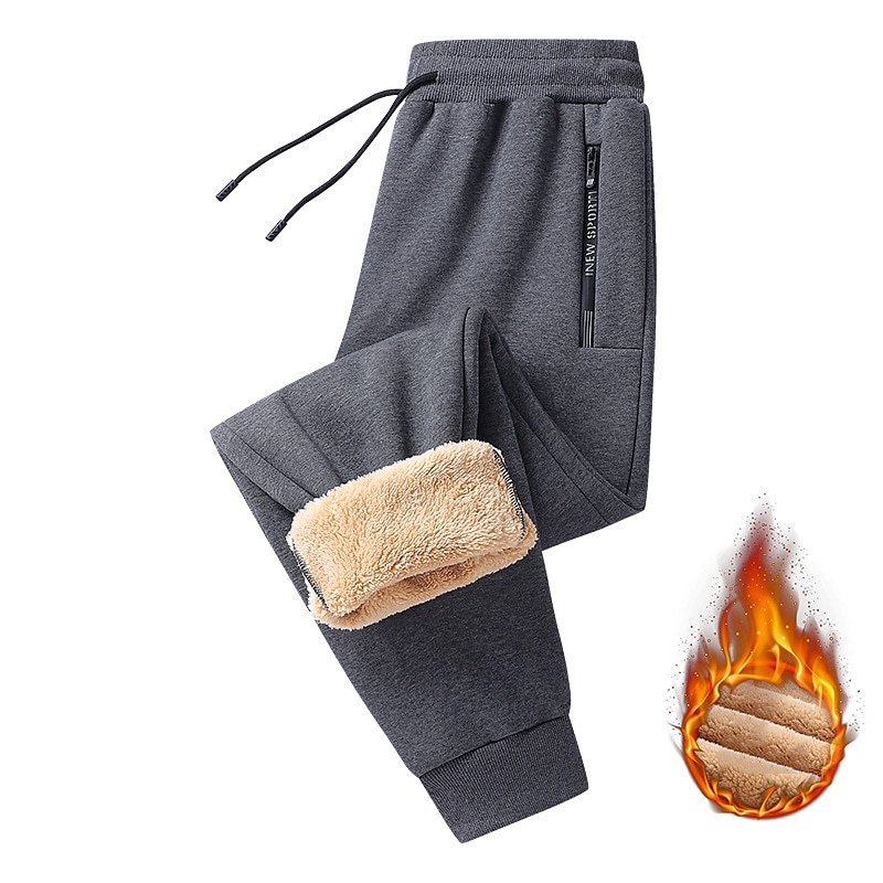  Winter-Freizeitsporthose aus Fleece für Herren in Übergröße