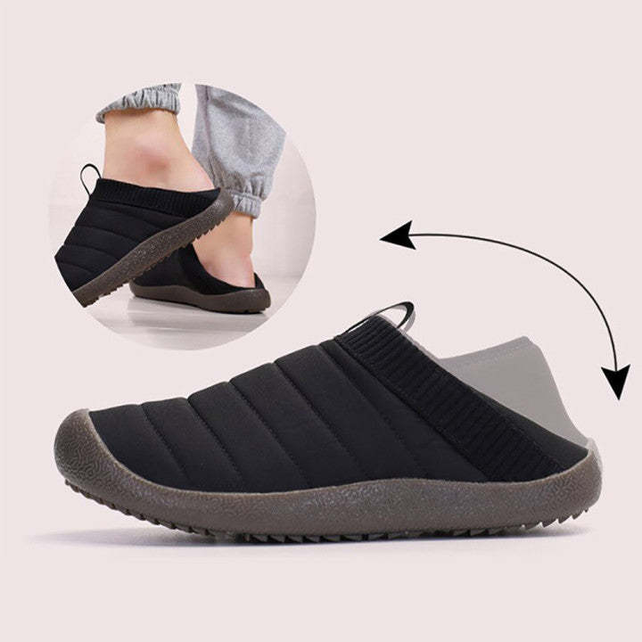 Plüschpantoffeln mit variablen Baumwollschuhen