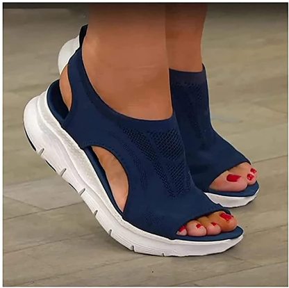  Weiche Fischmaul-Sandalen aus lässigem Sport-Mesh F07
