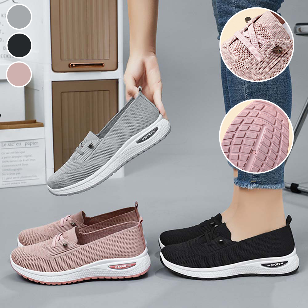  Neue atmungsaktive Freizeitschuhe mit dicker Sohle für Damen