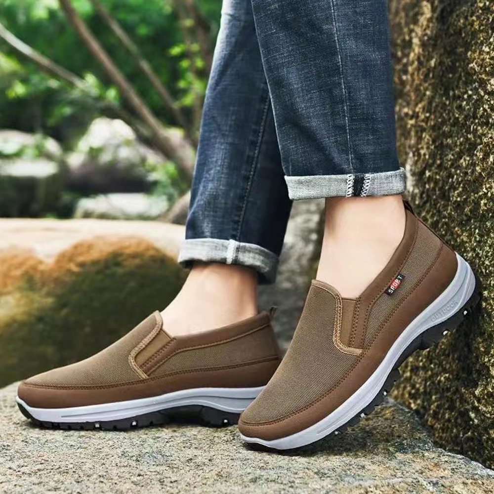 Bequeme und atmungsaktive Herren-Slip-on-Freizeitschuhe