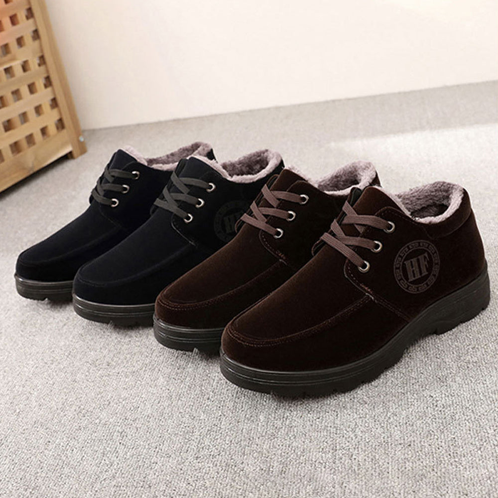 Herren-Winterfleece-Schuhe aus rutschfester, warmer Baumwolle