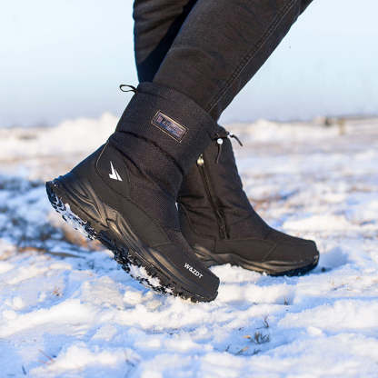 Winter Outdoor Herren Fleece verdickte kurze Röhre warme Schuhe