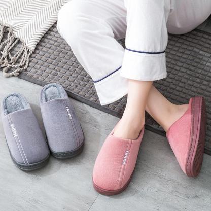 Neue Heim-Plüsch-Baumwollschuhe für Herbst und Winter
