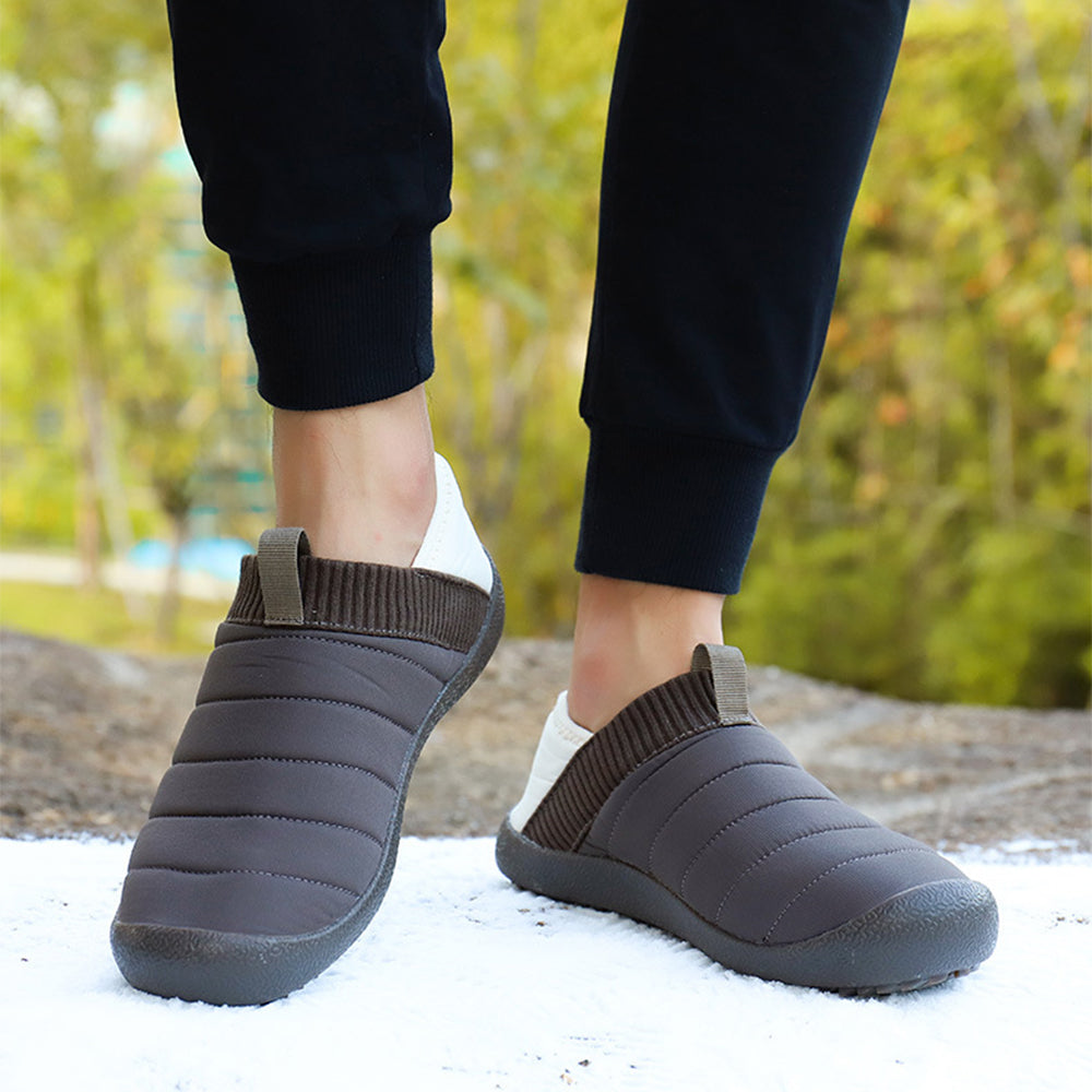 Plüschpantoffeln mit variablen Baumwollschuhen