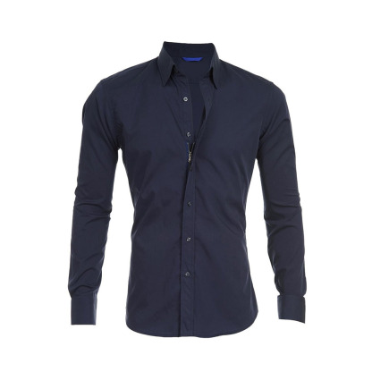 THERLING Camicia elasticizzata con cerniera da uomo nuova primavera