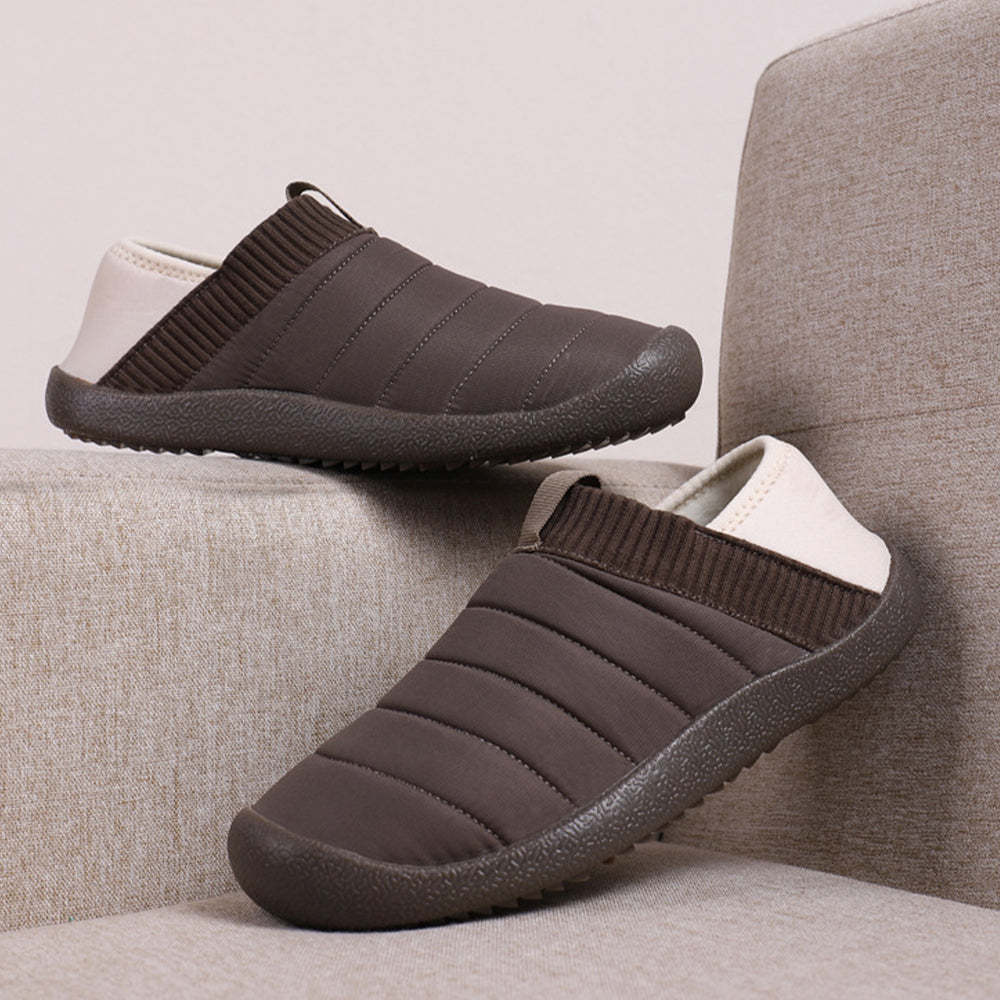 Plüschpantoffeln mit variablen Baumwollschuhen