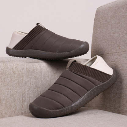 Plüschpantoffeln mit variablen Baumwollschuhen