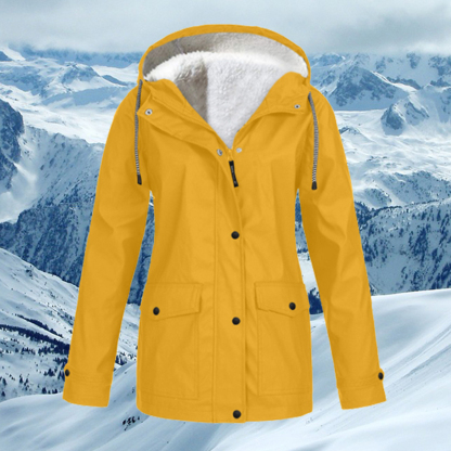 Therling Herbst und Winter neue Damen-Kapuzen-Fleecejacke