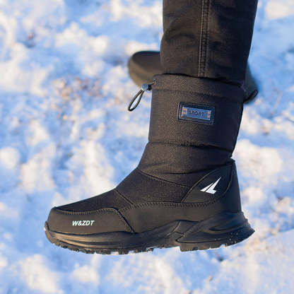 Winter Outdoor Herren Fleece verdickte kurze Röhre warme Schuhe