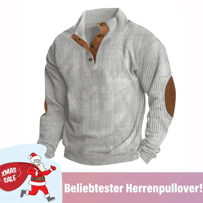🔥 Weihnachtsangebote-Letzten Tag Rabtatt 🔥 Langärmliges Outdoor Sweatshirt mit Stehkragen für Herren