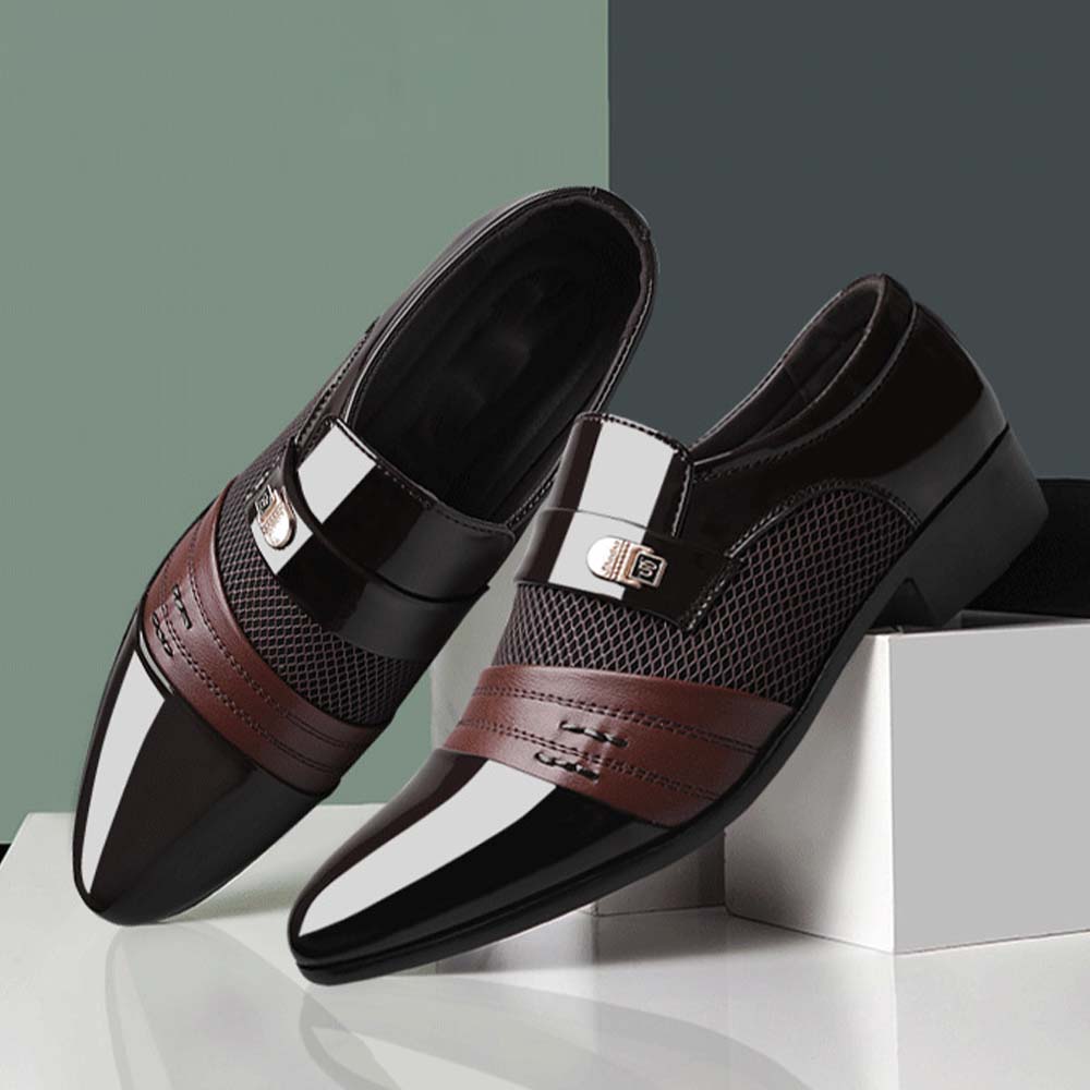 Herren-Business-Casual-Lederschuhe, Hochzeitsschuhe