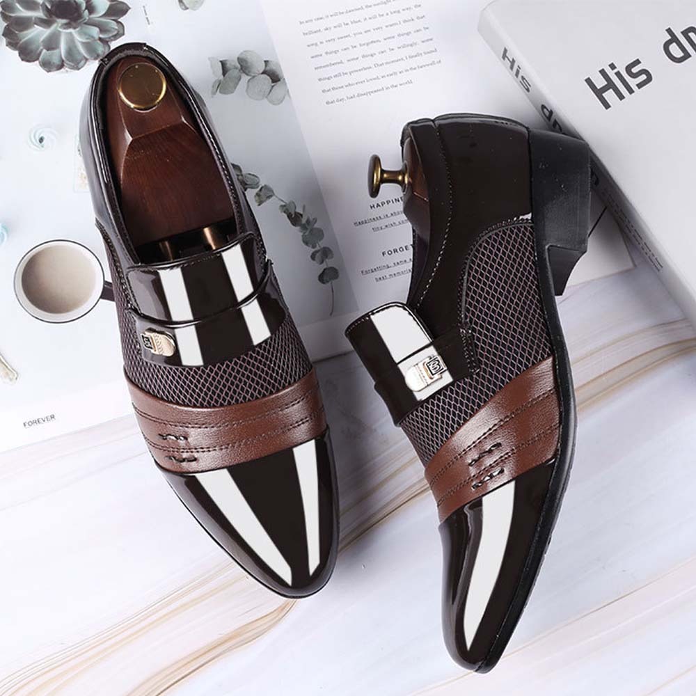 Herren-Business-Casual-Lederschuhe, Hochzeitsschuhe
