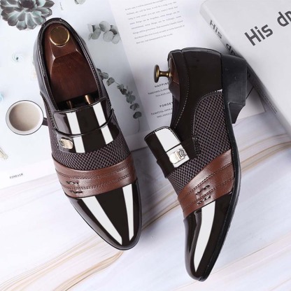Herren-Business-Casual-Lederschuhe, Hochzeitsschuhe