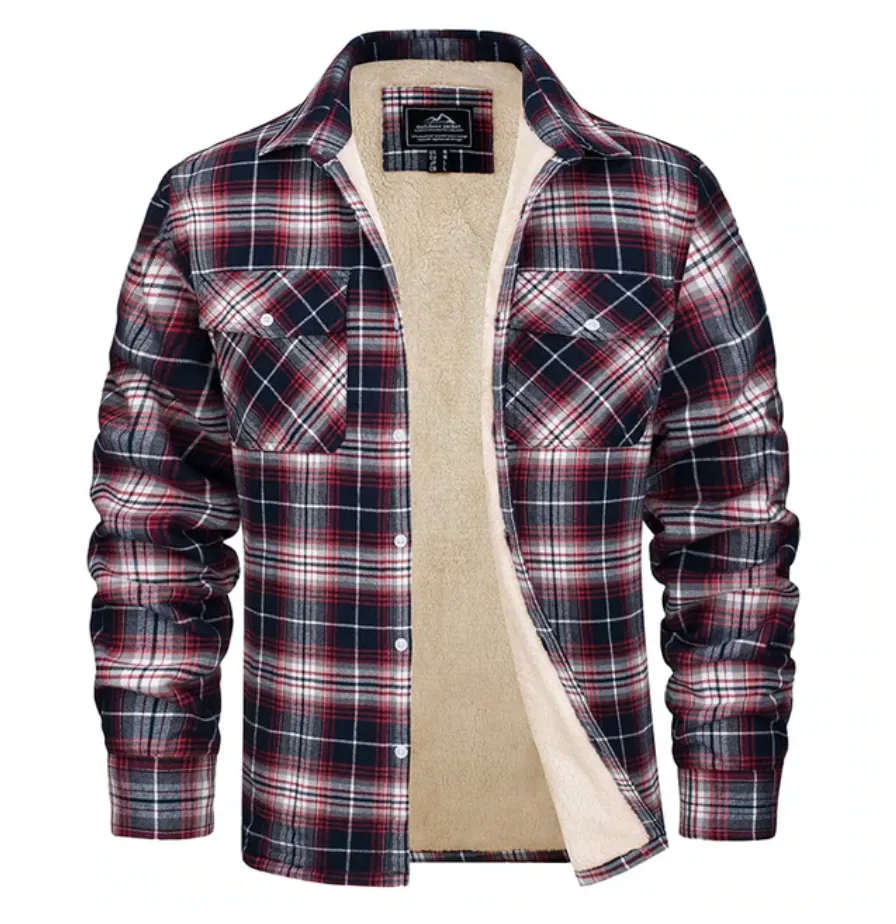 Karierte Jacke