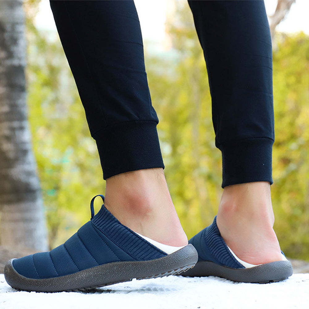 Plüschpantoffeln mit variablen Baumwollschuhen