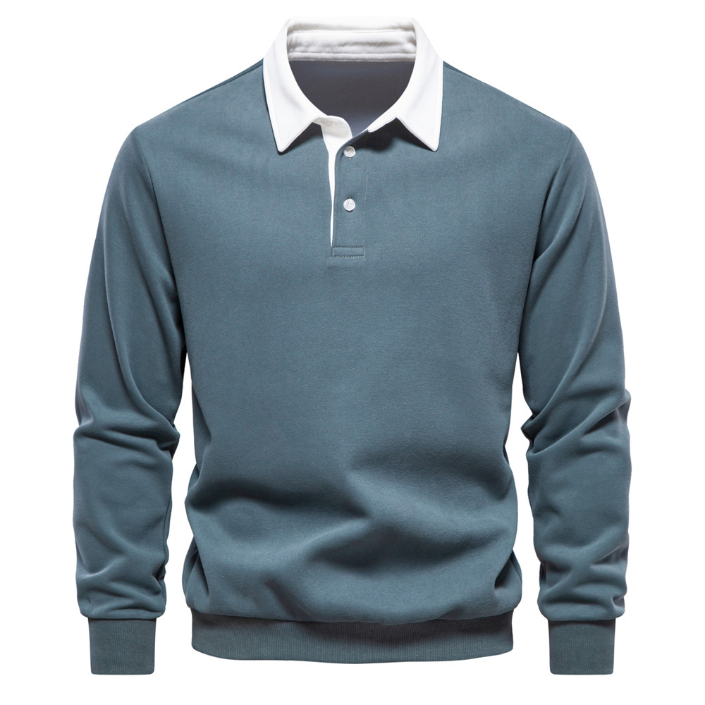 Therling™ Neues Langarm-Revers-Poloshirt für Herren