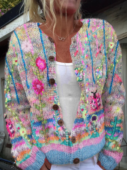🔥Abverkauf!!!🔥 Strickjacke aus isländischer Wolle (2 Stücke 5% Rabatt und Kostenloser Versand)
