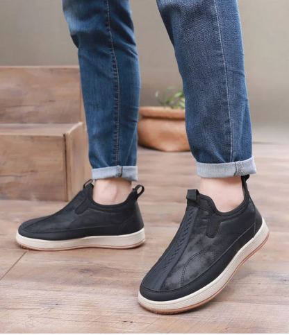 Zapatos de cuero masculinos con terciopelo (etiqueta roja)