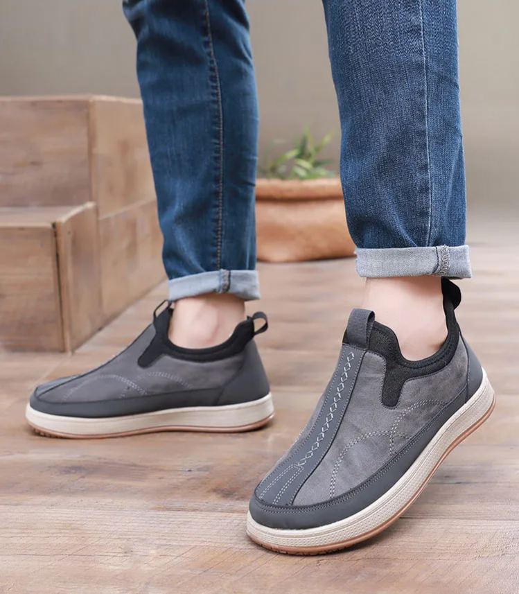 Zapatos de cuero masculinos con terciopelo (etiqueta roja)