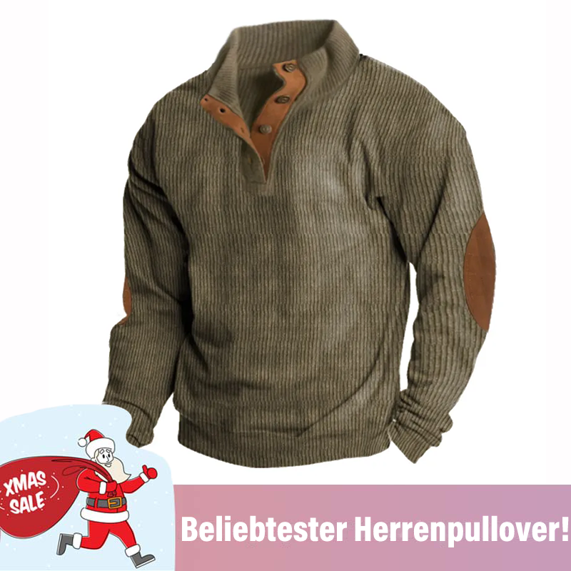 🔥 Weihnachtsangebote-Letzten Tag Rabtatt 🔥 Langärmliges Outdoor Sweatshirt mit Stehkragen für Herren