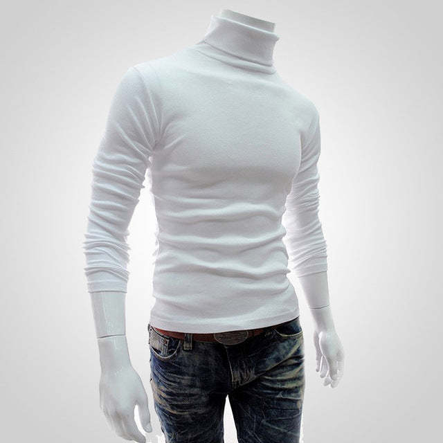 Therling Rollkragenpullover mit Slim Fit für Herren