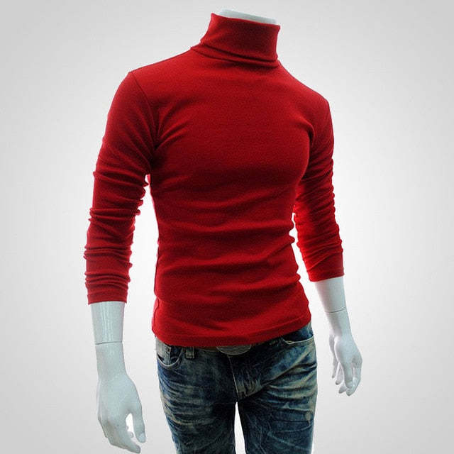 Therling Rollkragenpullover mit Slim Fit für Herren