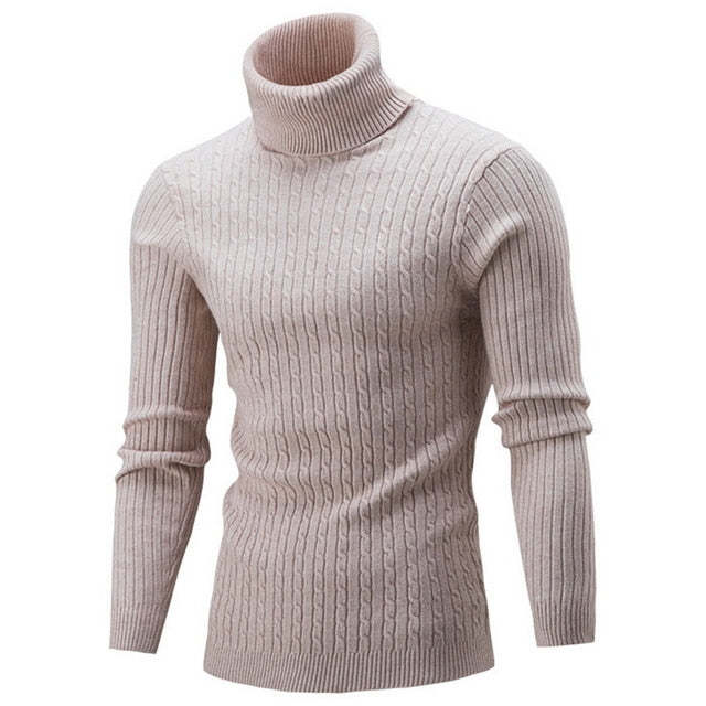 Therling Rollkragenpullover mit Slim Fit für Herren