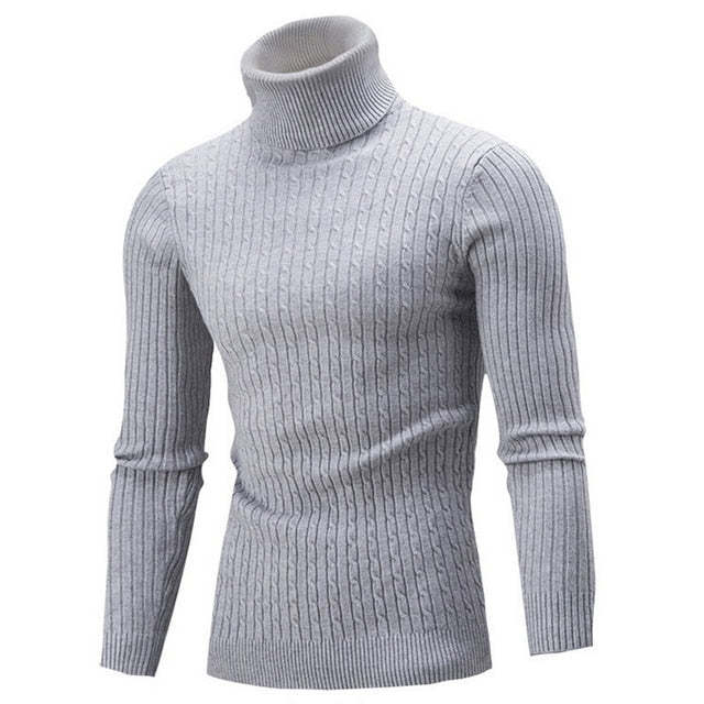 Therling Rollkragenpullover mit Slim Fit für Herren