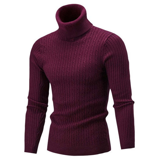 Therling Rollkragenpullover mit Slim Fit für Herren