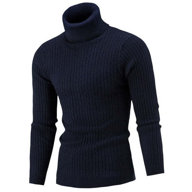 Therling Rollkragenpullover mit Slim Fit für Herren
