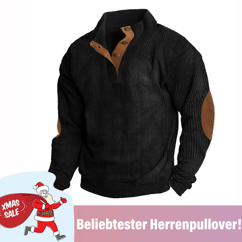 🔥 Weihnachtsangebote-Letzten Tag Rabtatt 🔥 Langärmliges Outdoor Sweatshirt mit Stehkragen für Herren