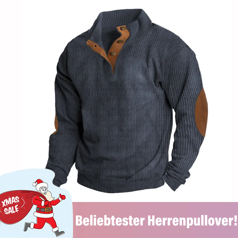 🔥 Weihnachtsangebote-Letzten Tag Rabtatt 🔥 Langärmliges Outdoor Sweatshirt mit Stehkragen für Herren