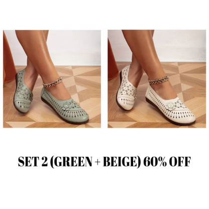 📢Last Day Promotion 60% OFF - Women's leather soft-soled non-slip shoes