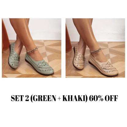 📢Last Day Promotion 60% OFF - Women's leather soft-soled non-slip shoes