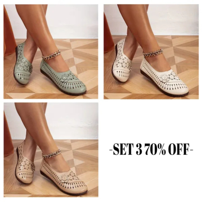 📢Last Day Promotion 60% OFF - Women's leather soft-soled non-slip shoes
