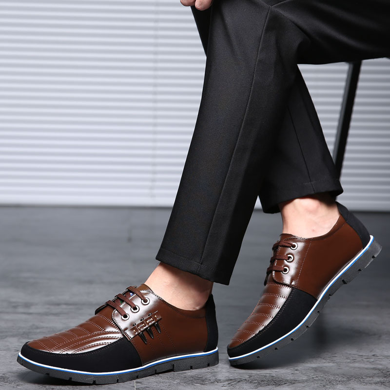 🔥Hot Sale🎁--70% OFF 🎉Men Splicing Non Slip Business Casual Comfortable Leather Oxfords
