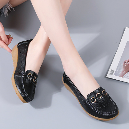 NEW - Women's Breathable Leather Loafers