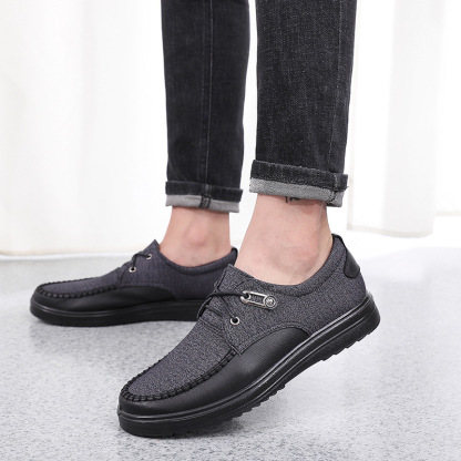 🔥Last Day Promotion 70% OFF 🎁 Men's Casual Leather Good Arch Support & Non-slip Outdoor Breathable Walking Shoes