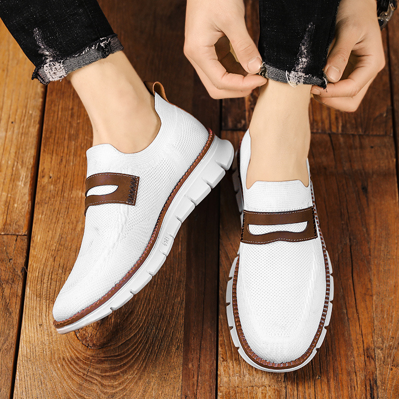 Men's Lace Up Oxford Shoes,Casual Mesh Walking Shoes Comfortable Sneakers