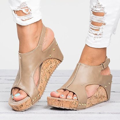 Women's Platform Fish Mouth Sandals