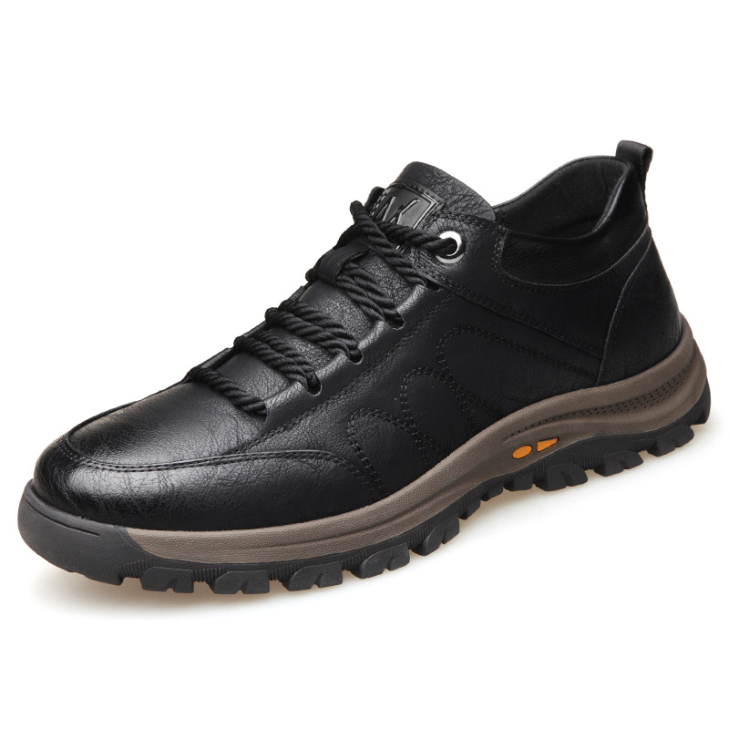 MEN'S CASUAL LEATHER GOOD ARCH SUPPORT & NON-SLIP OUTDOOR BREATHABLE WALKING SHOES