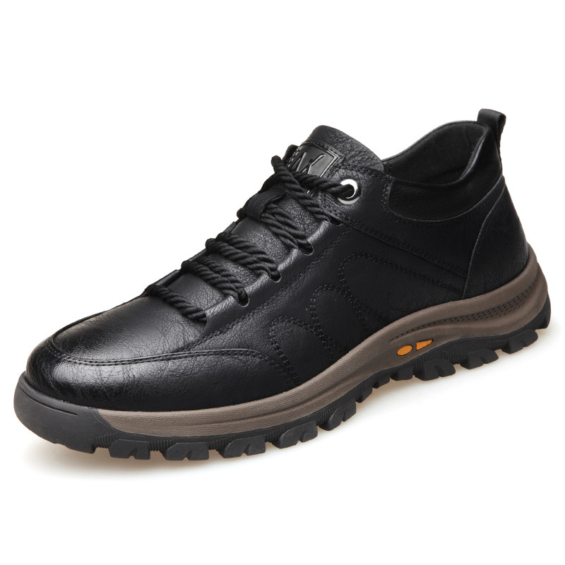 MEN'S CASUAL LEATHER GOOD ARCH SUPPORT & NON-SLIP OUTDOOR BREATHABLE WALKING SHOES