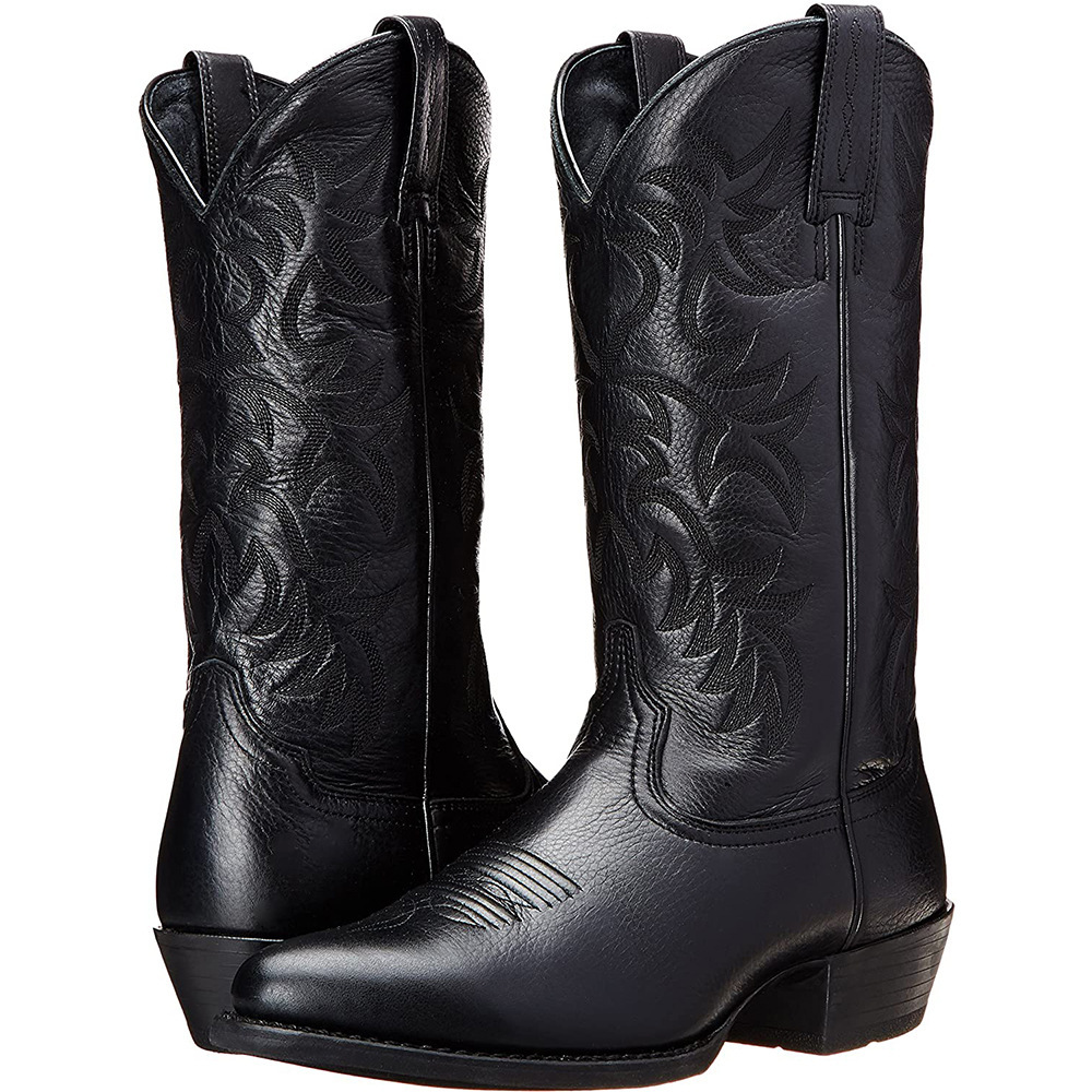 Men's Embroidered High Boots