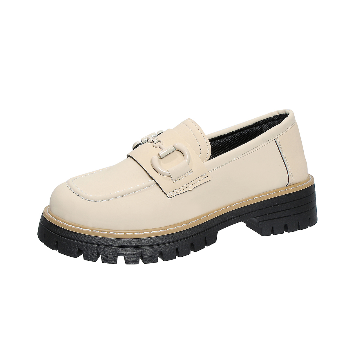 Orthoture Metal Buckle Orthopedic Platform Loafers