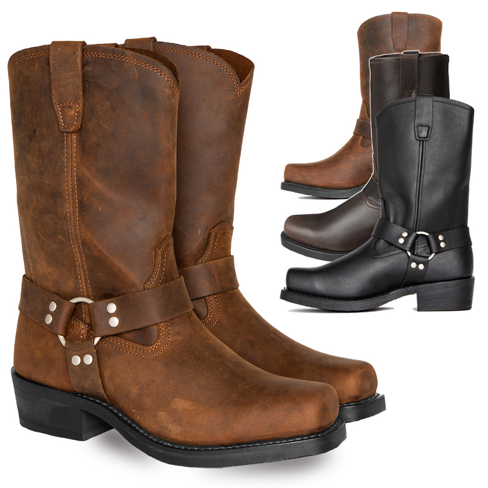 MEN'S BUCKLE CAVED WORK BOOTS