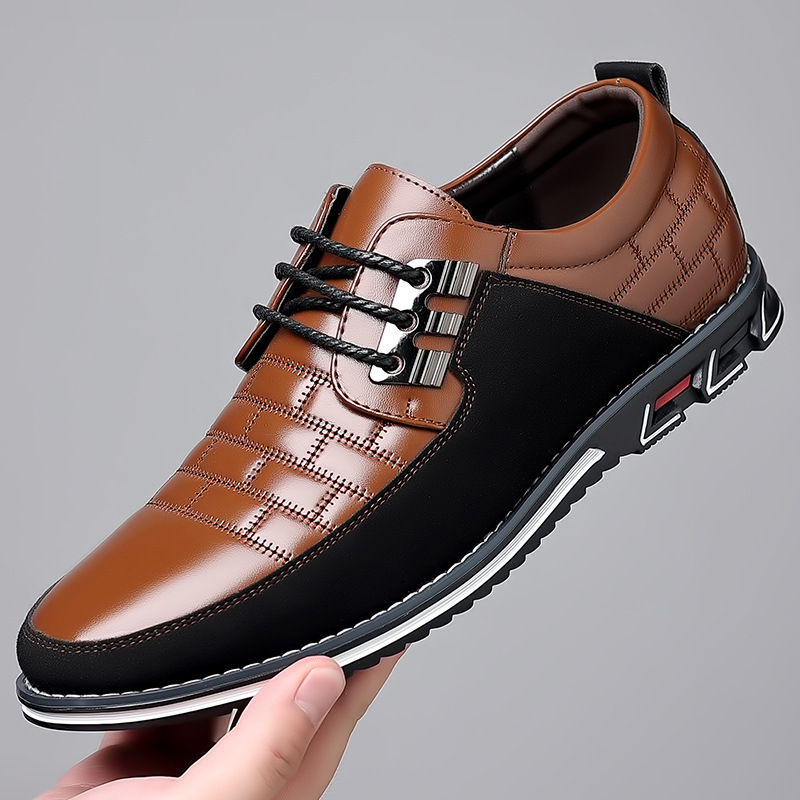 🔥Hot Sale🎁—70% OFF 🎉Men Splicing Non Slip Business Casual Comfortable Leather Oxfords